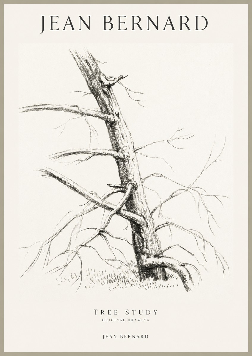 Jean Bernard Tree Study No1 - Poszter
