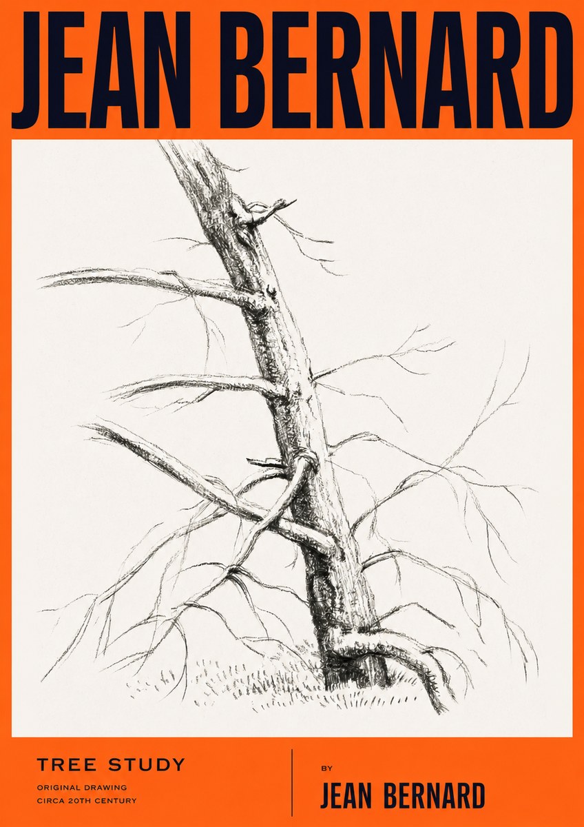 Jean Bernard Tree Study No2 - Poszter