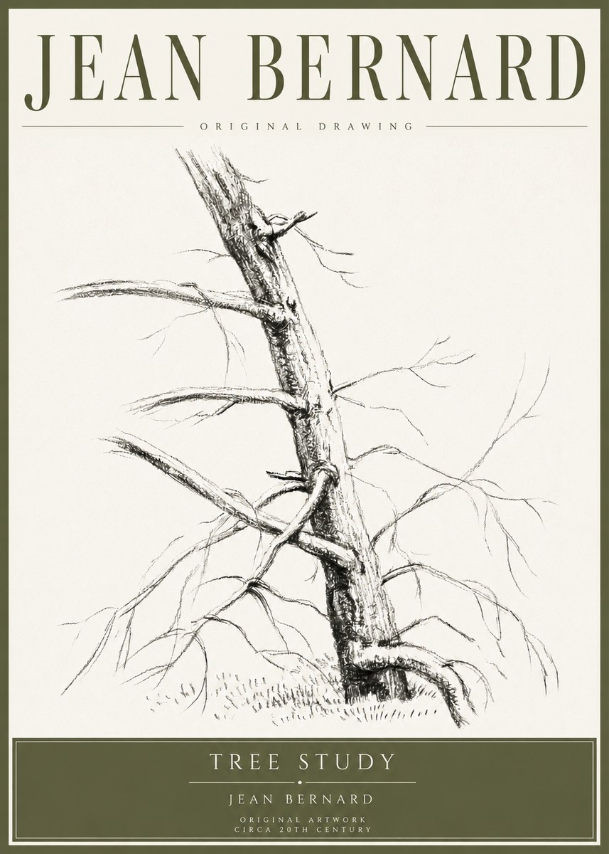 Jean Bernard Tree Study No4 - Poszter