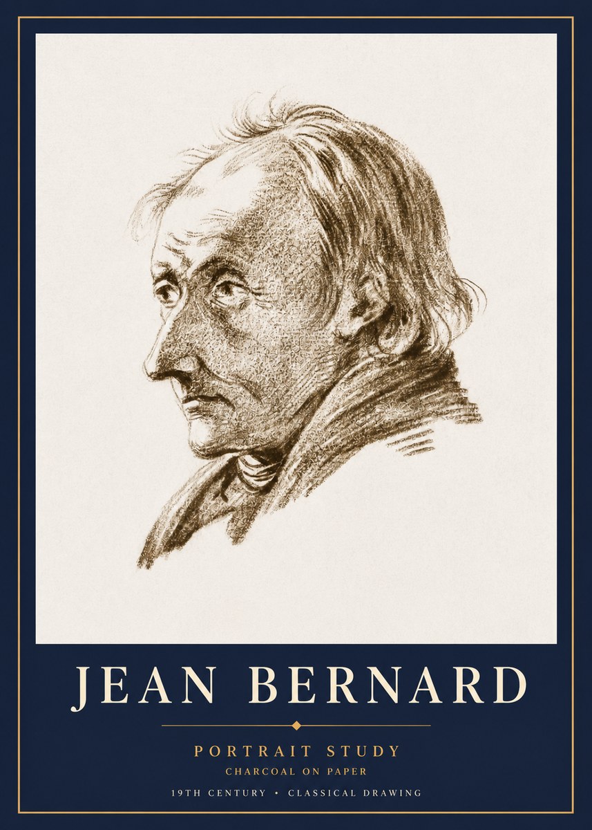 Jean Bernard Portrait of an Elderly Man No5 - Poszter