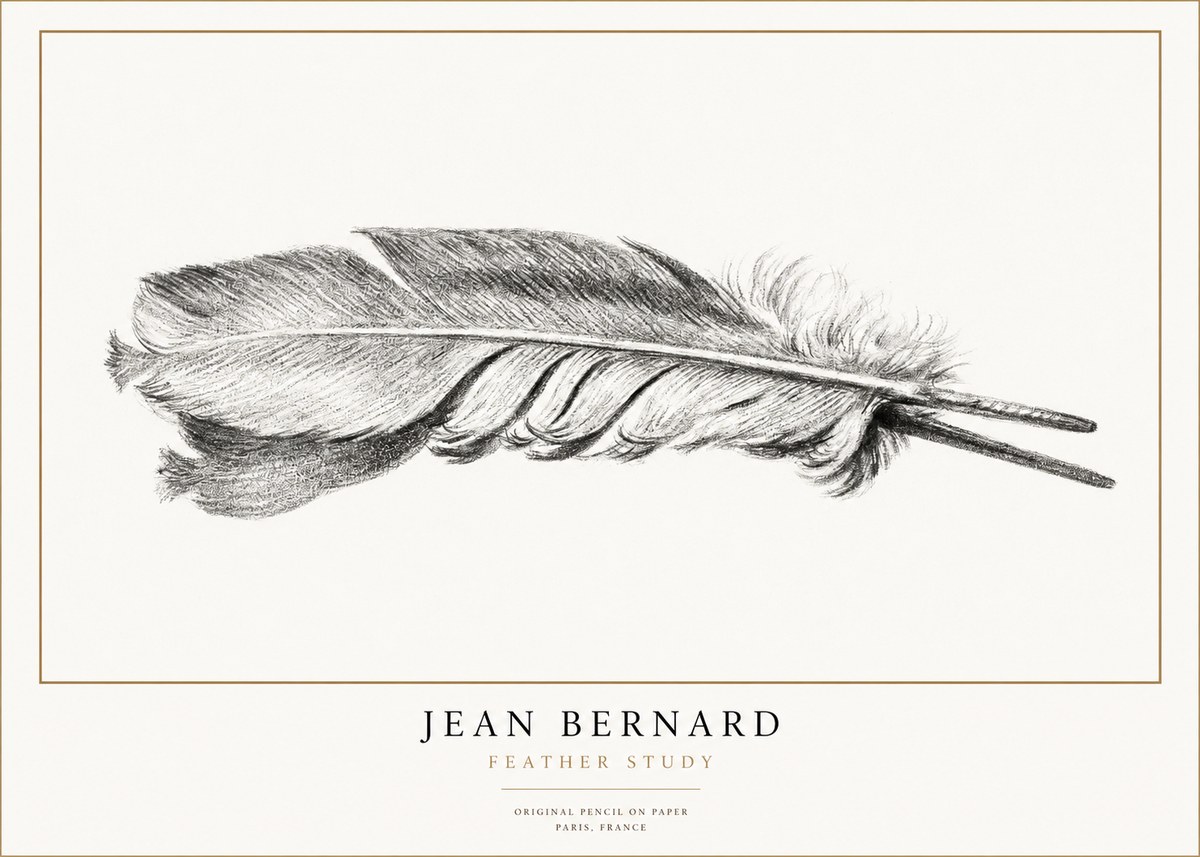 Jean Bernard Feather No3 - Poszter