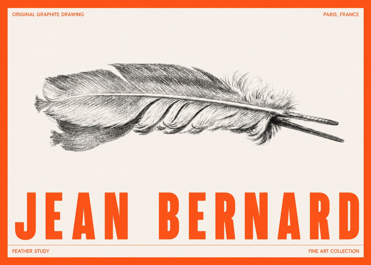Jean Bernard Feather No5 - Poszter