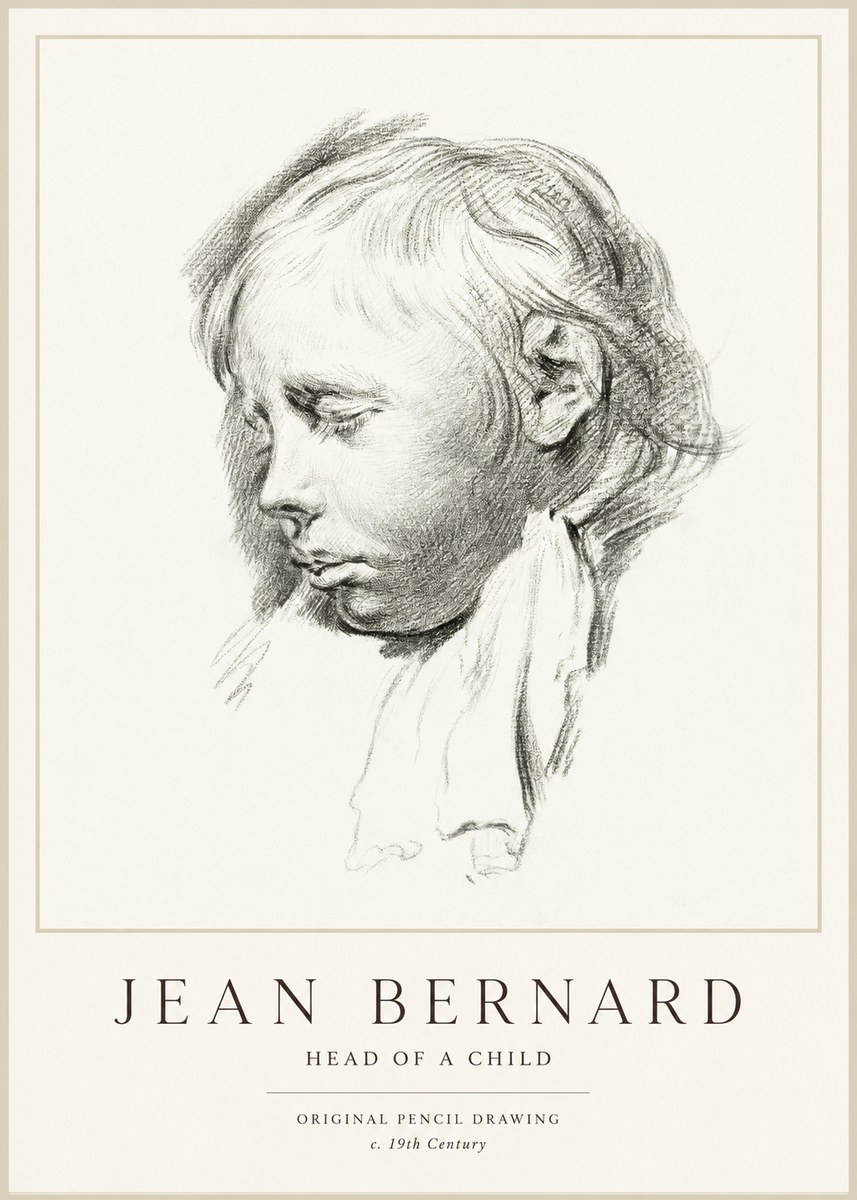 Jean Bernard Head of a Child No1 - Poszter