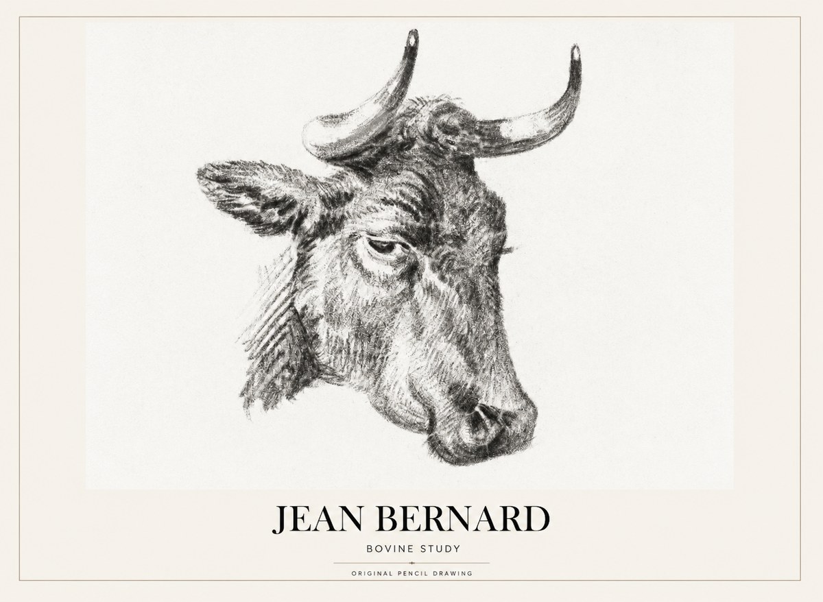 Jean Bernard Bovine Study I No1 - Poszter