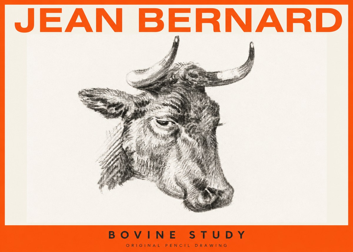 Jean Bernard Bovine Study I No2 - Poszter