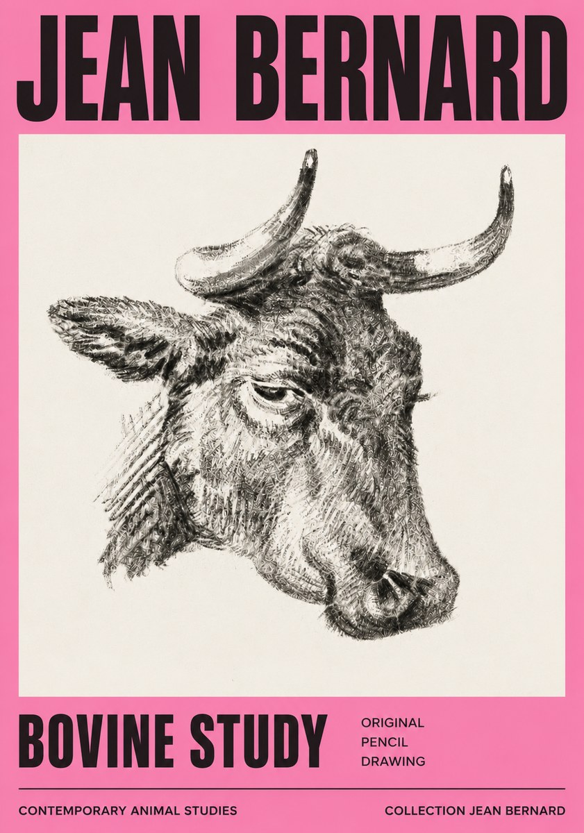 Jean Bernard Bovine Study I No3 - Poszter