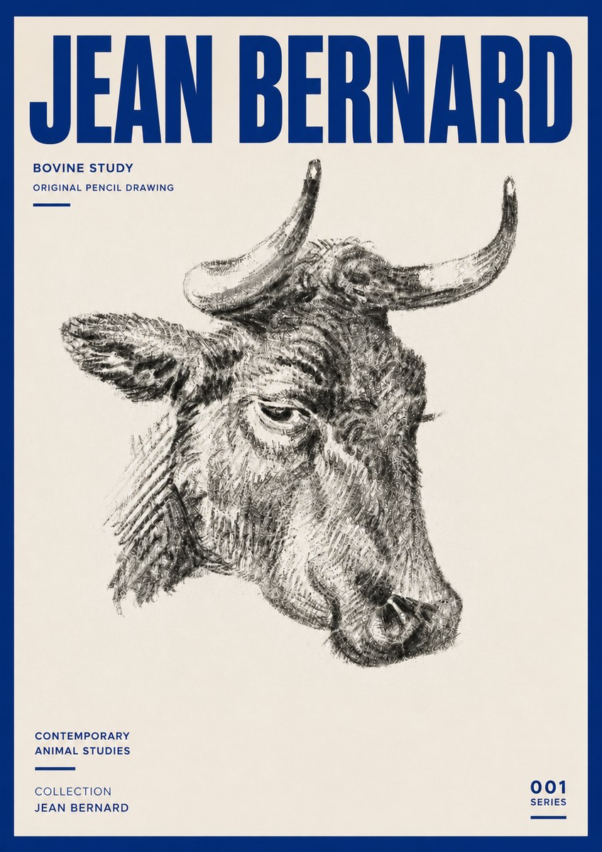 Jean Bernard Bovine Study I No5 - Poszter