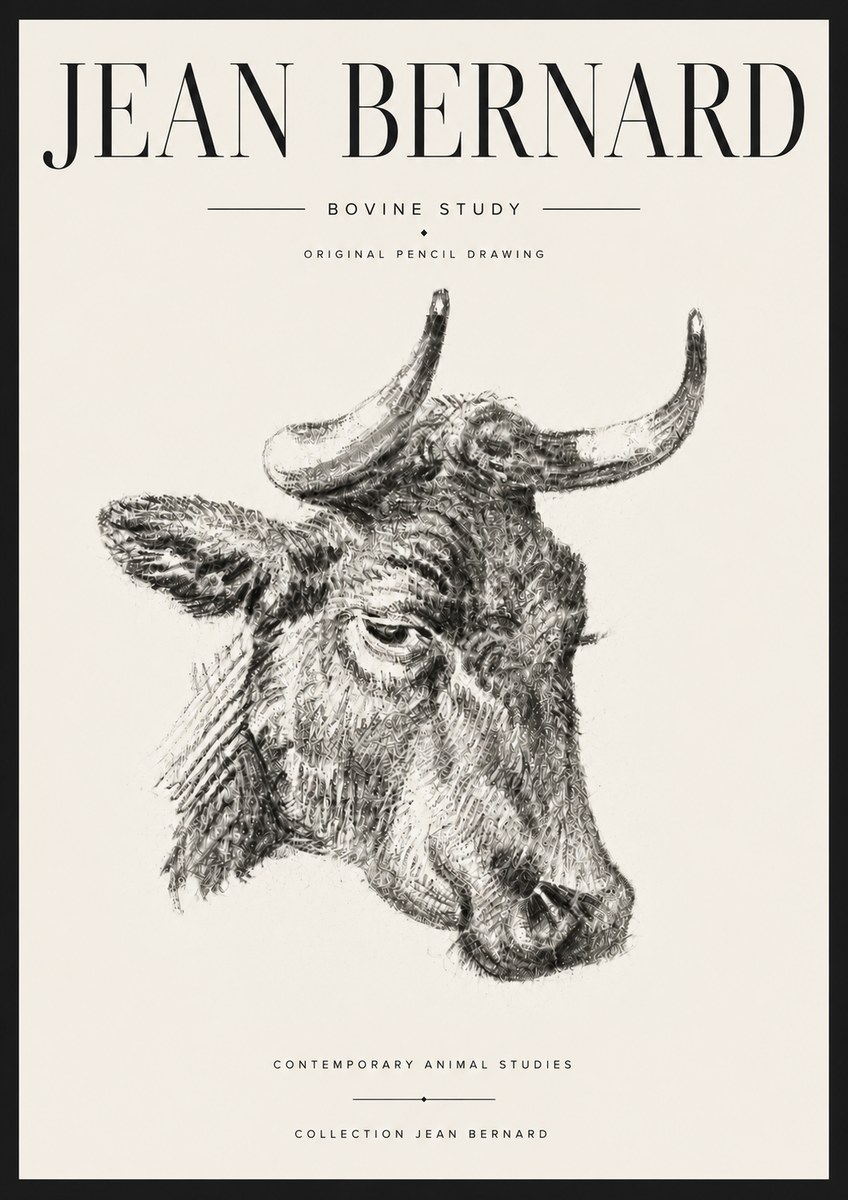 Jean Bernard Bovine Study I No6 - Poszter