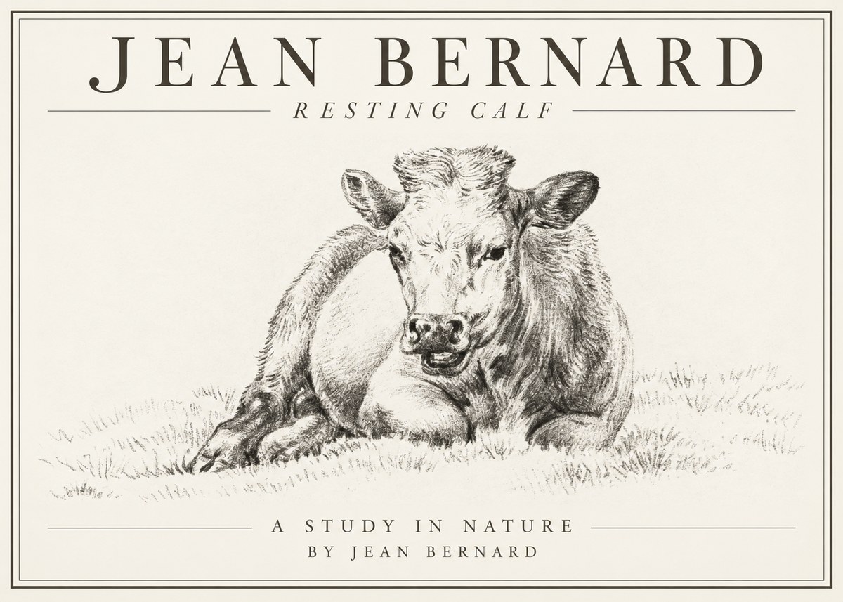 Jean Bernard Resting Calf I No1 - Poszter