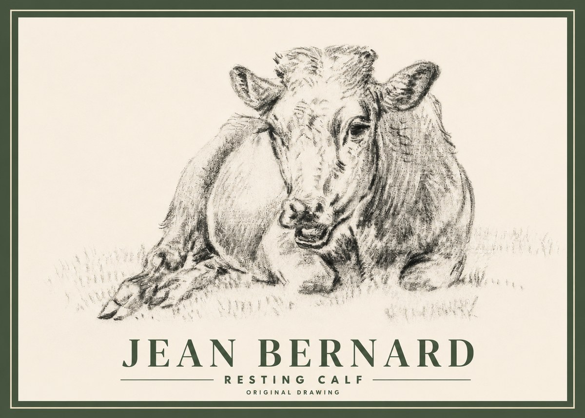 Jean Bernard Resting Calf II No3 - Poszter