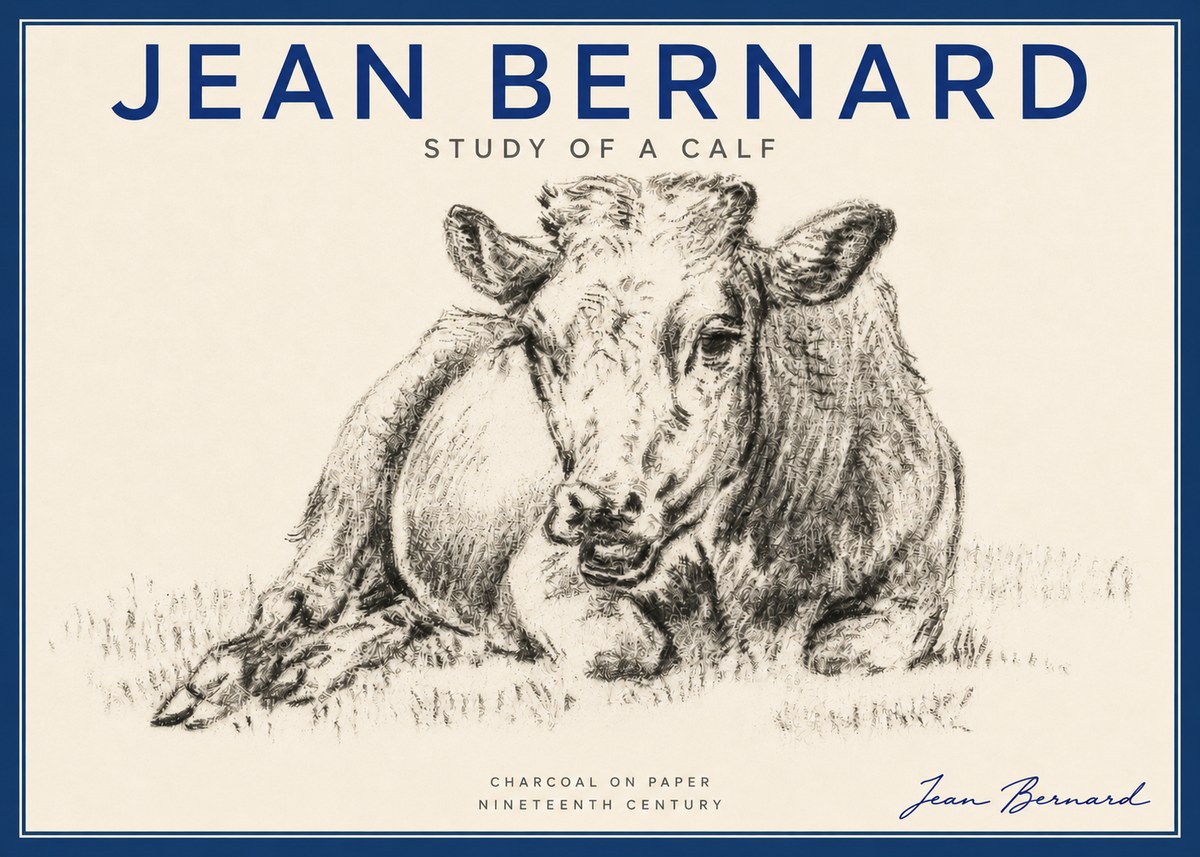 Jean Bernard Resting Calf II No6 - Poszter