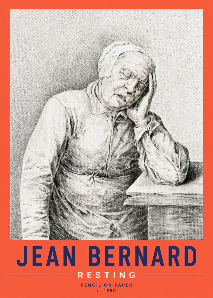 Jean Bernard Resting No2 - Poszter
