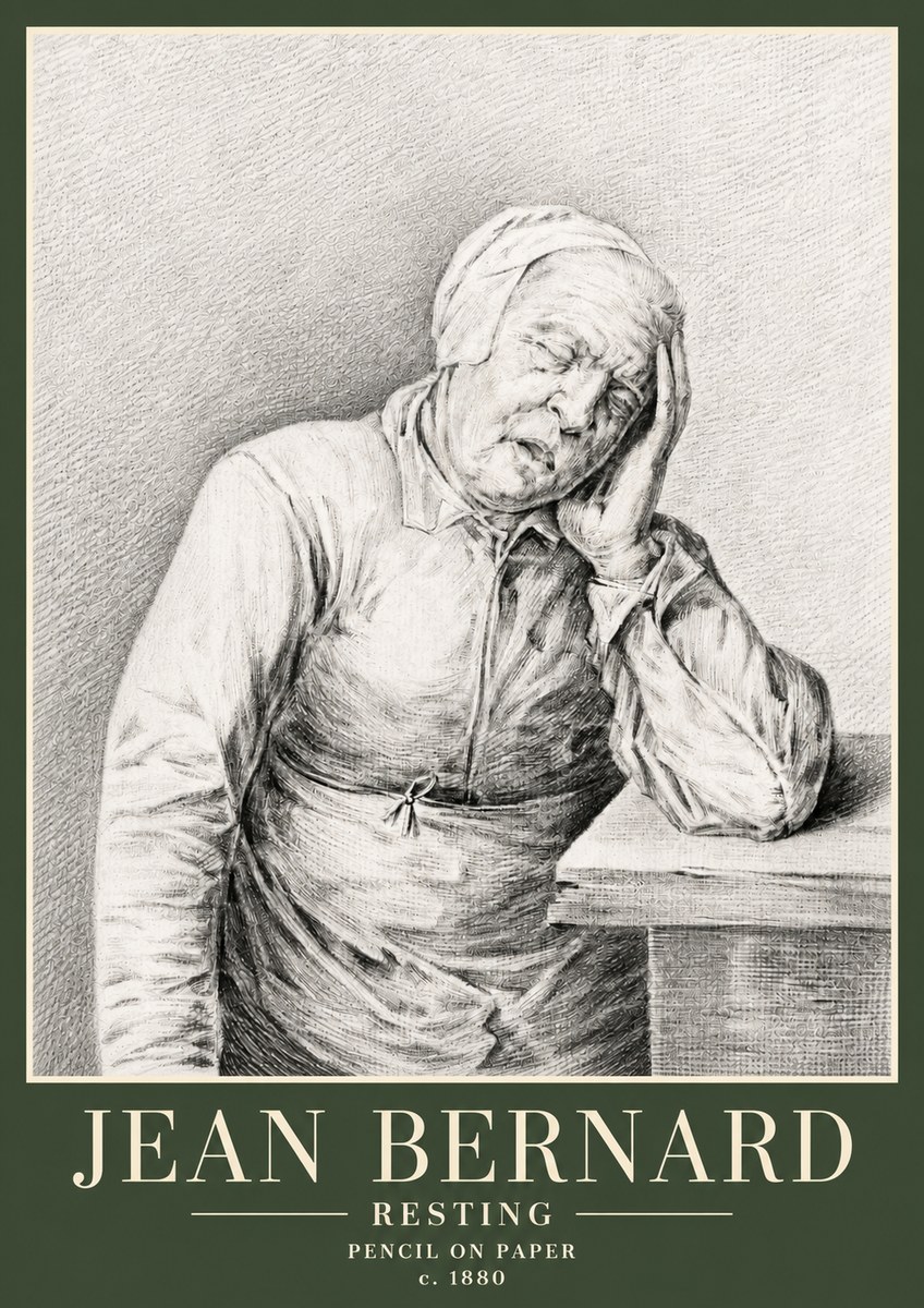 Jean Bernard Resting No3 - Poszter