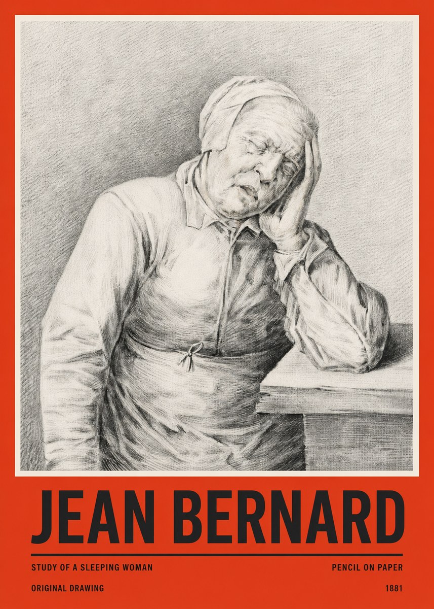 Jean Bernard Resting No5 - Poszter