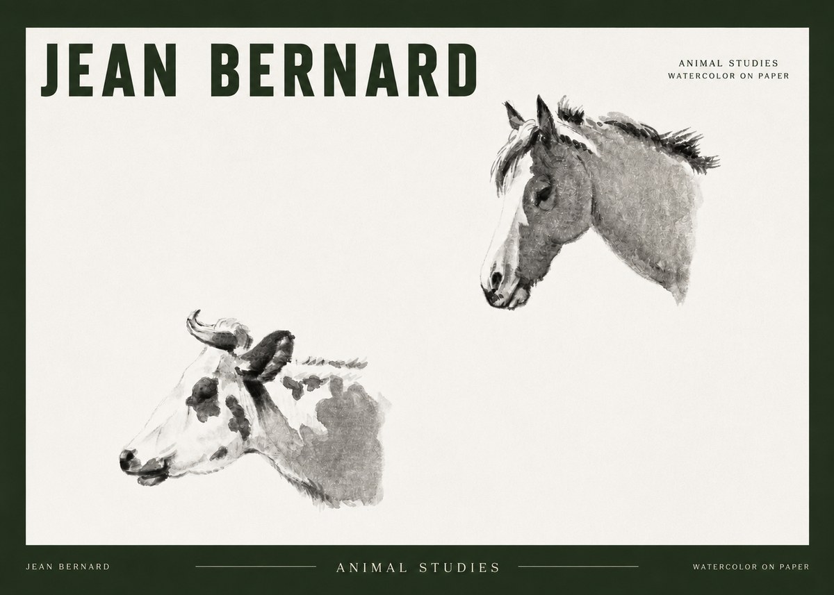 Jean Bernard Animal Studies No2 - Poszter