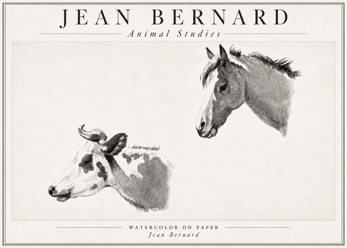 Jean Bernard Animal Studies No4 - Poszter