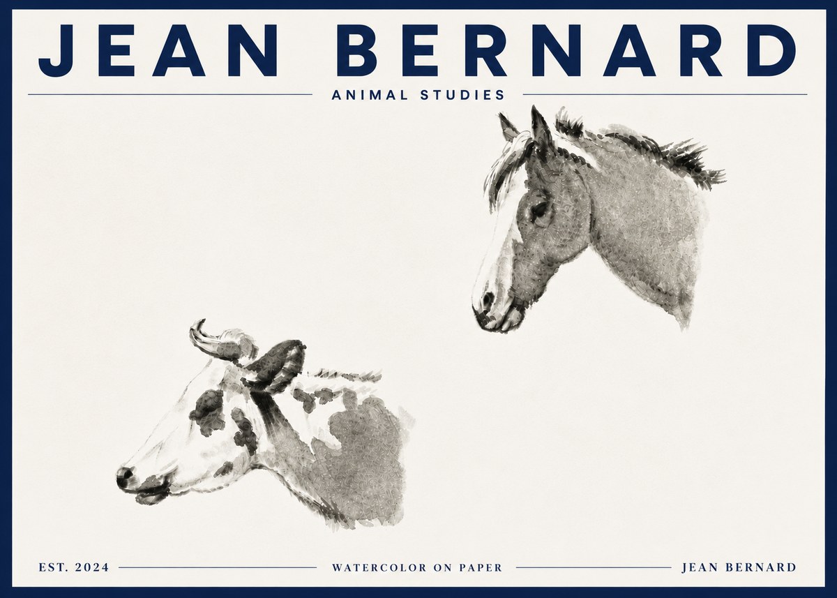 Jean Bernard Animal Studies No5 - Poszter
