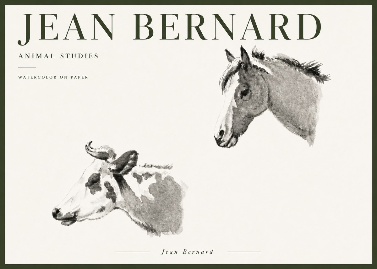 Jean Bernard Animal Studies No6 - Poszter
