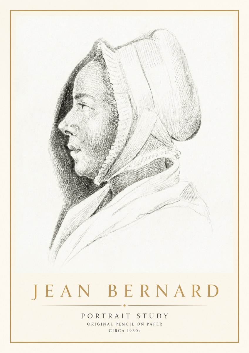 Jean Bernard Portrait Study VI No1 - Poszter