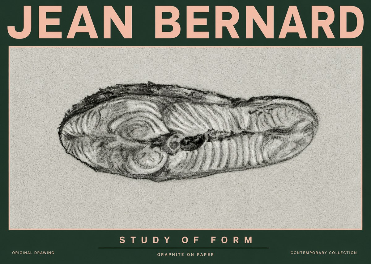 Jean Bernard Study of Form I No6 - Poszter