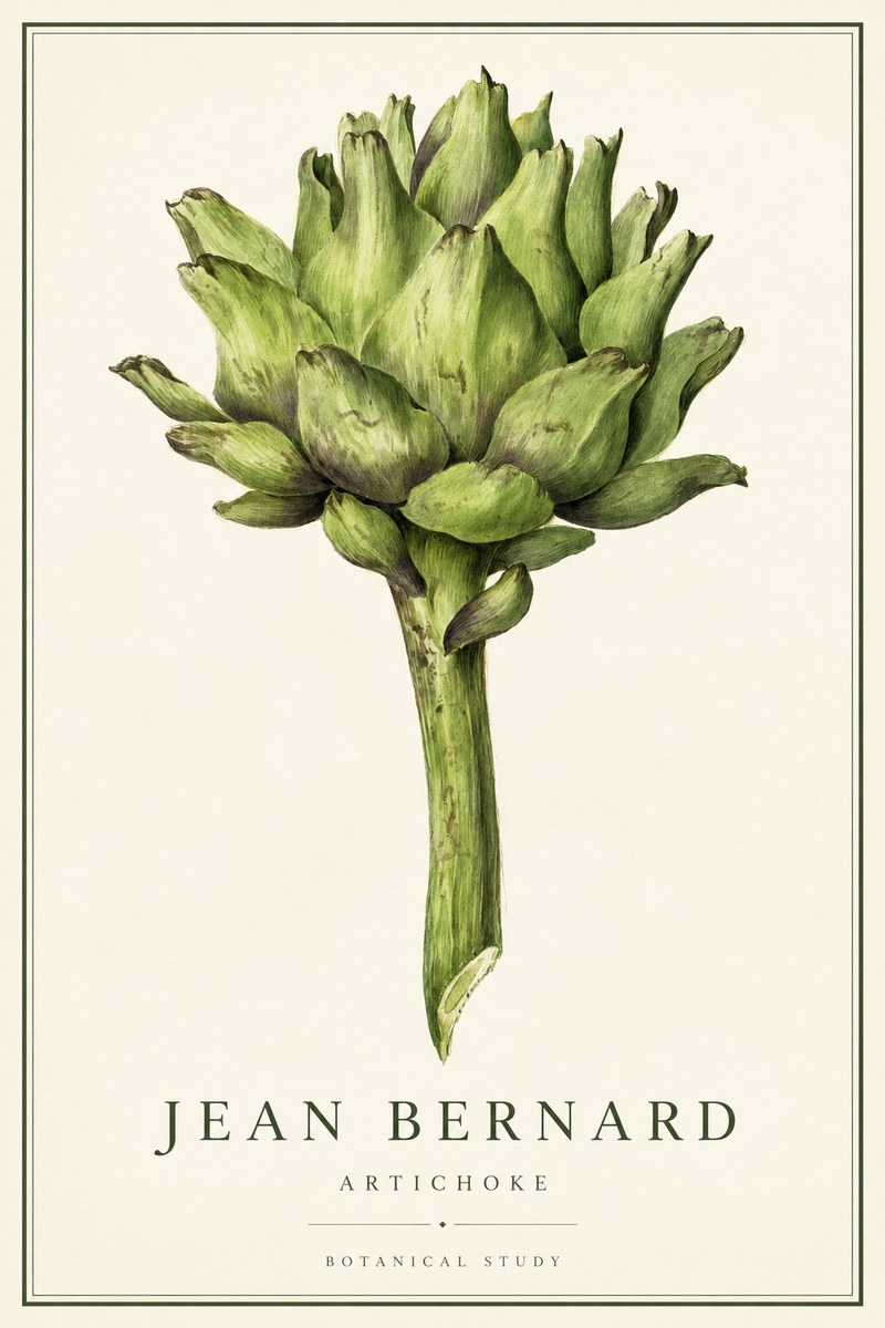 Jean Bernard Green Artichoke No3 - Poszter