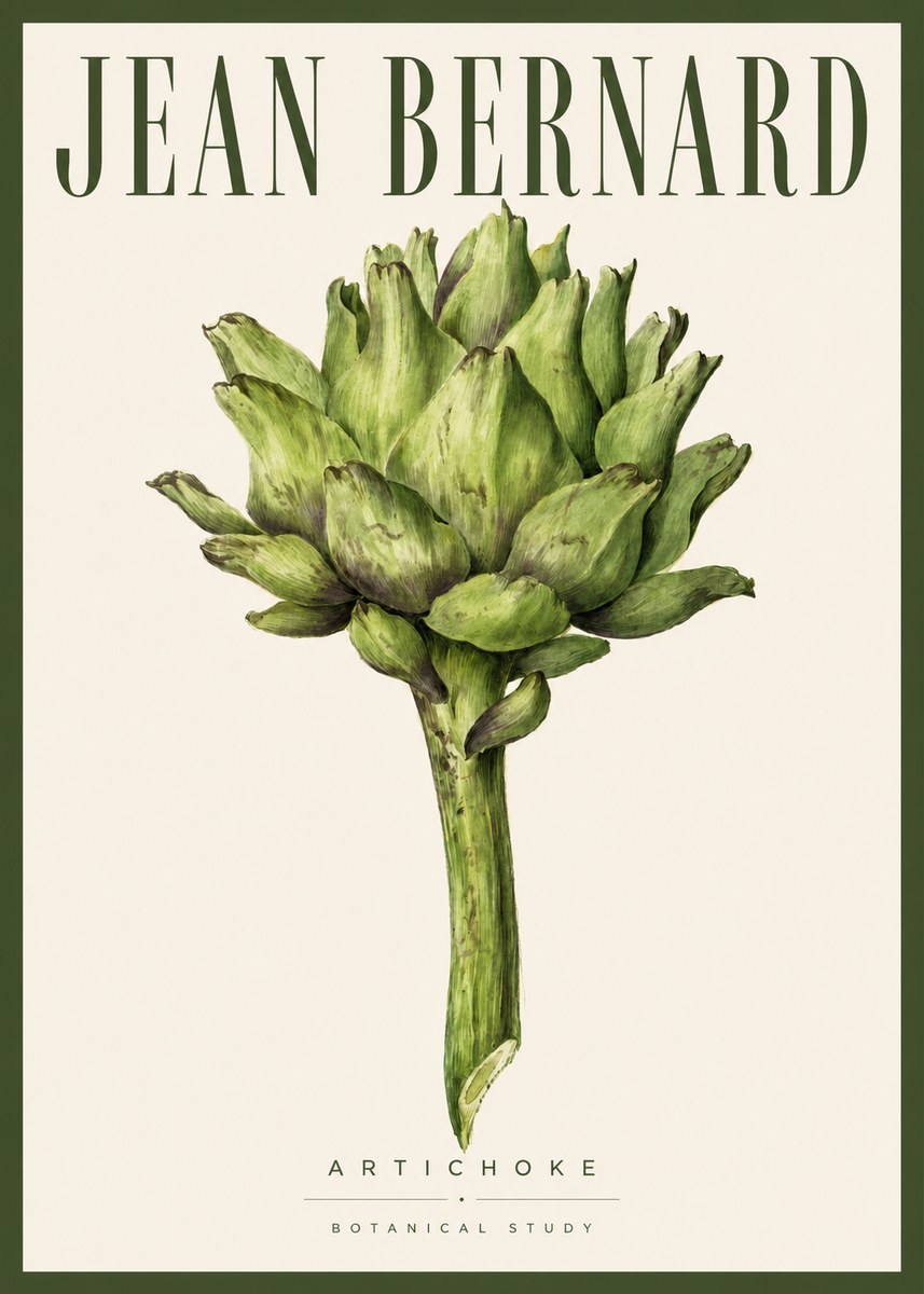 Jean Bernard Green Artichoke No5 - Poszter