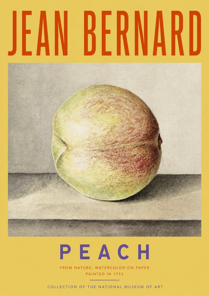 Jean Bernard Peach No3 - Poszter
