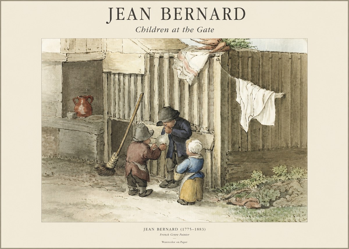 Jean Bernard Children at the Gate No1 - Poszter