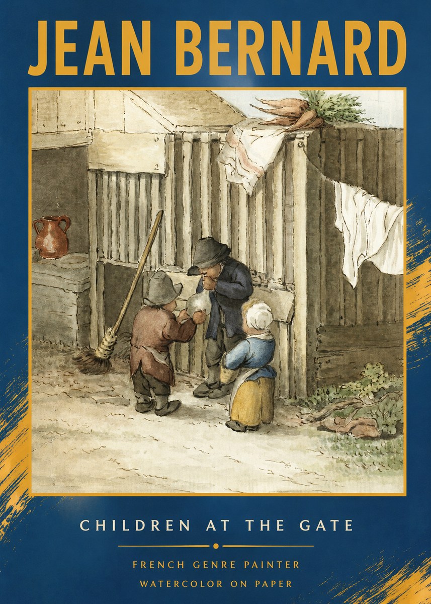 Jean Bernard Children at the Gate No2 - Poszter