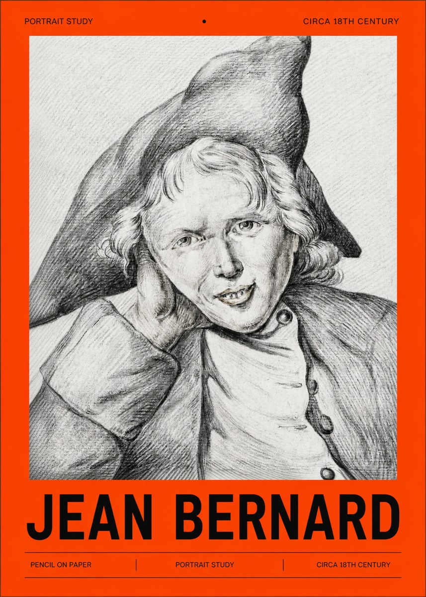 Jean Bernard Portrait Study VII No2 - Poszter