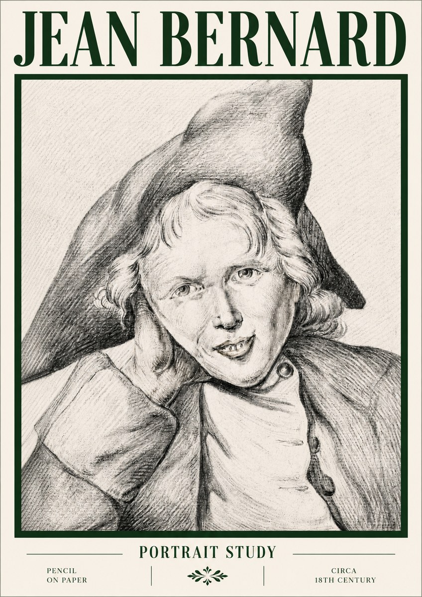 Jean Bernard Portrait Study VII No4 - Poszter