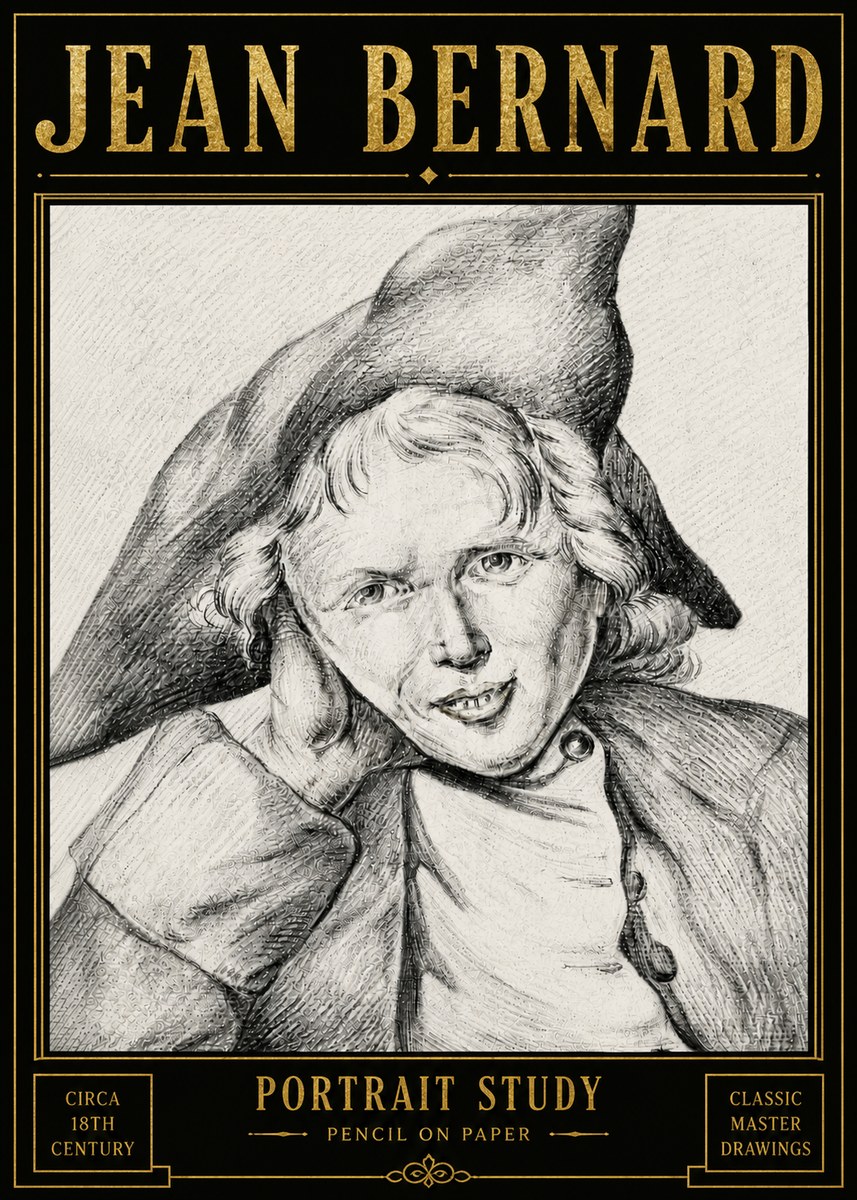 Jean Bernard Portrait Study VII No6 - Poszter