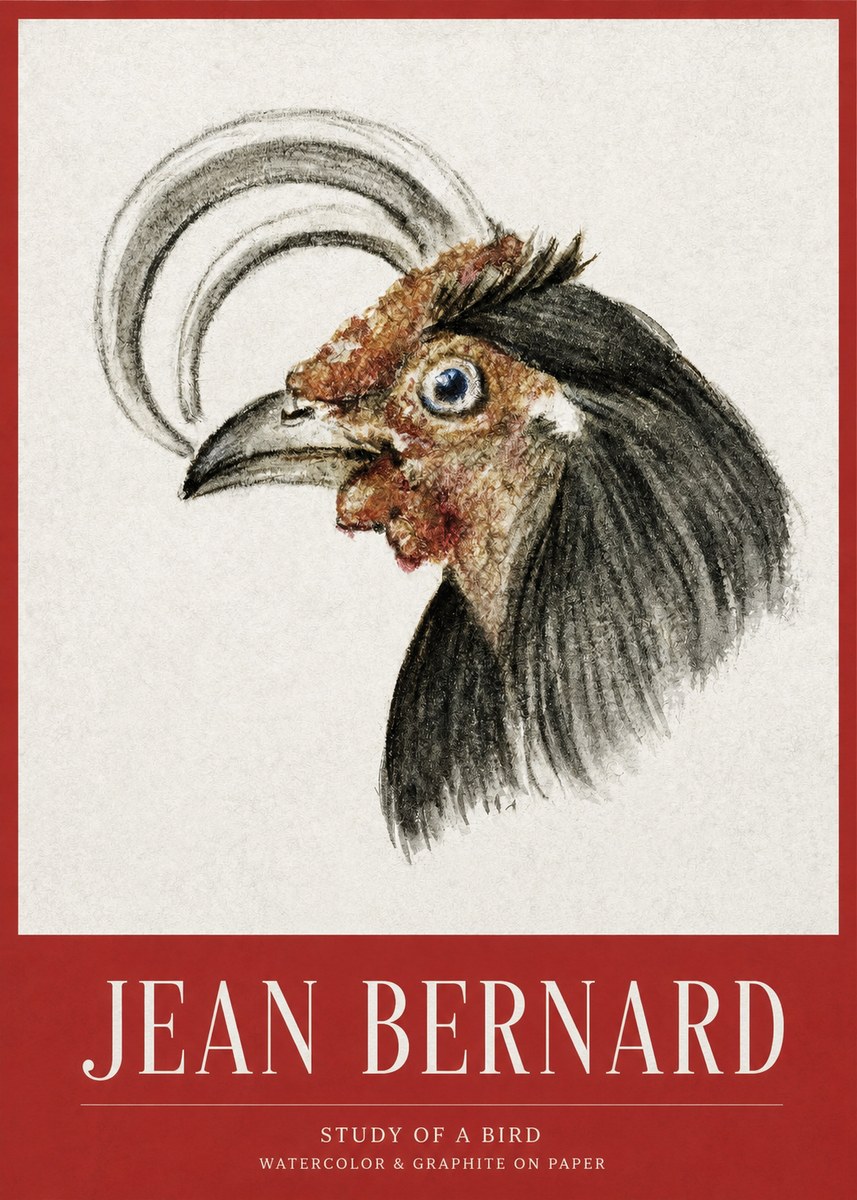 Jean Bernard Rooster Study No3 - Poszter