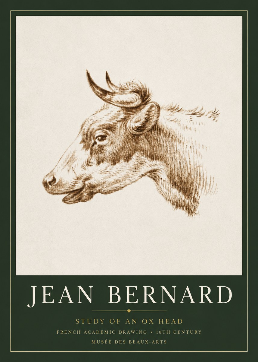 Jean Bernard Bovine Study II No5 - Poszter