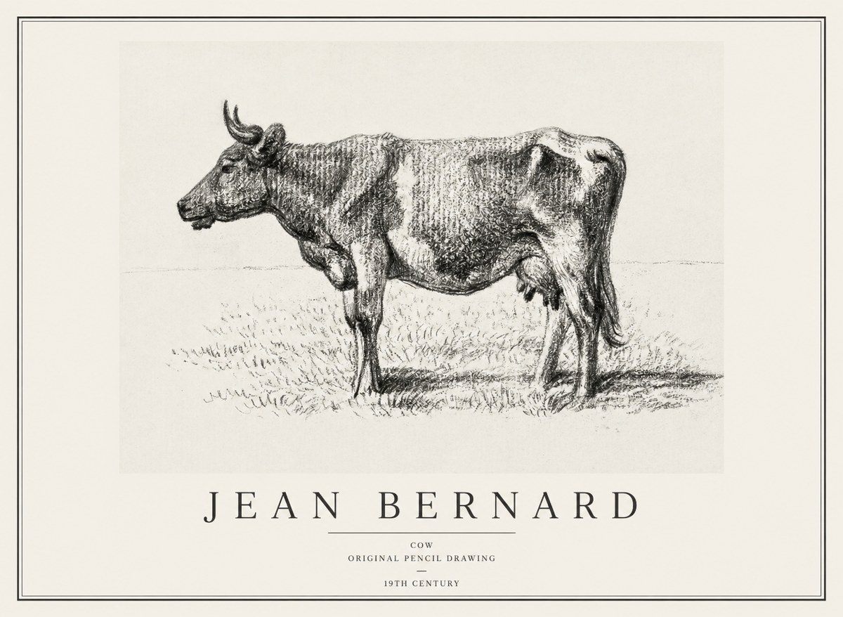 Jean Bernard Cow I No1 - Poszter