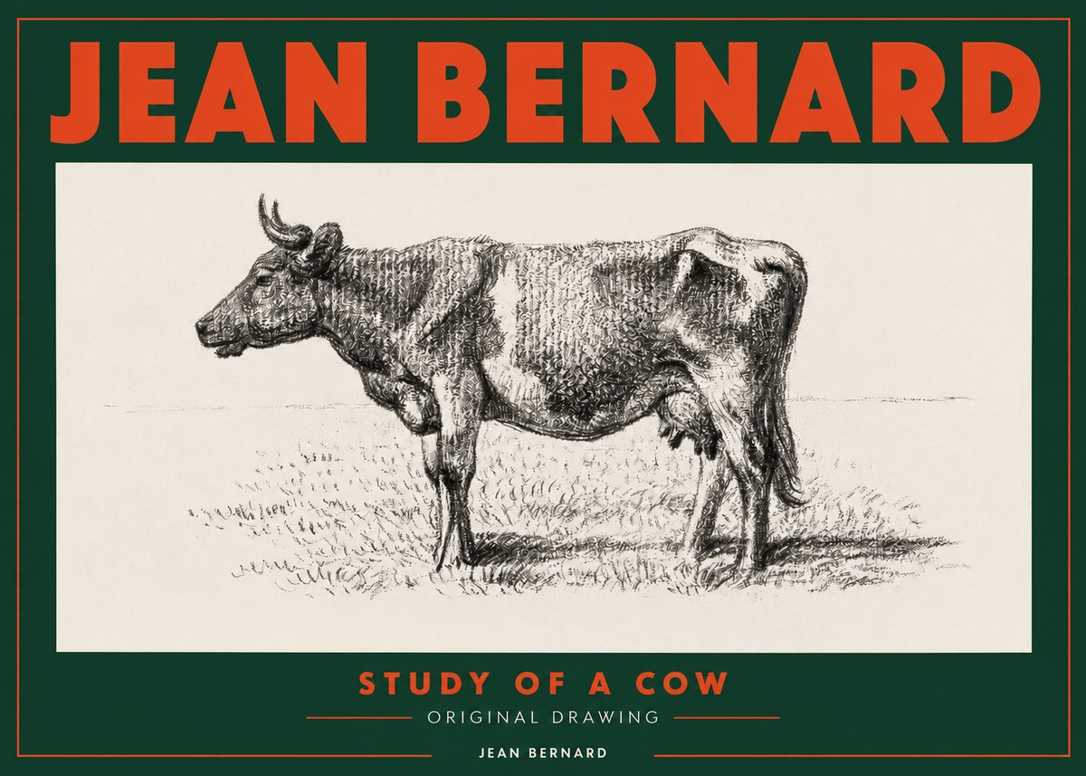 Jean Bernard Cow I No4 - Poszter