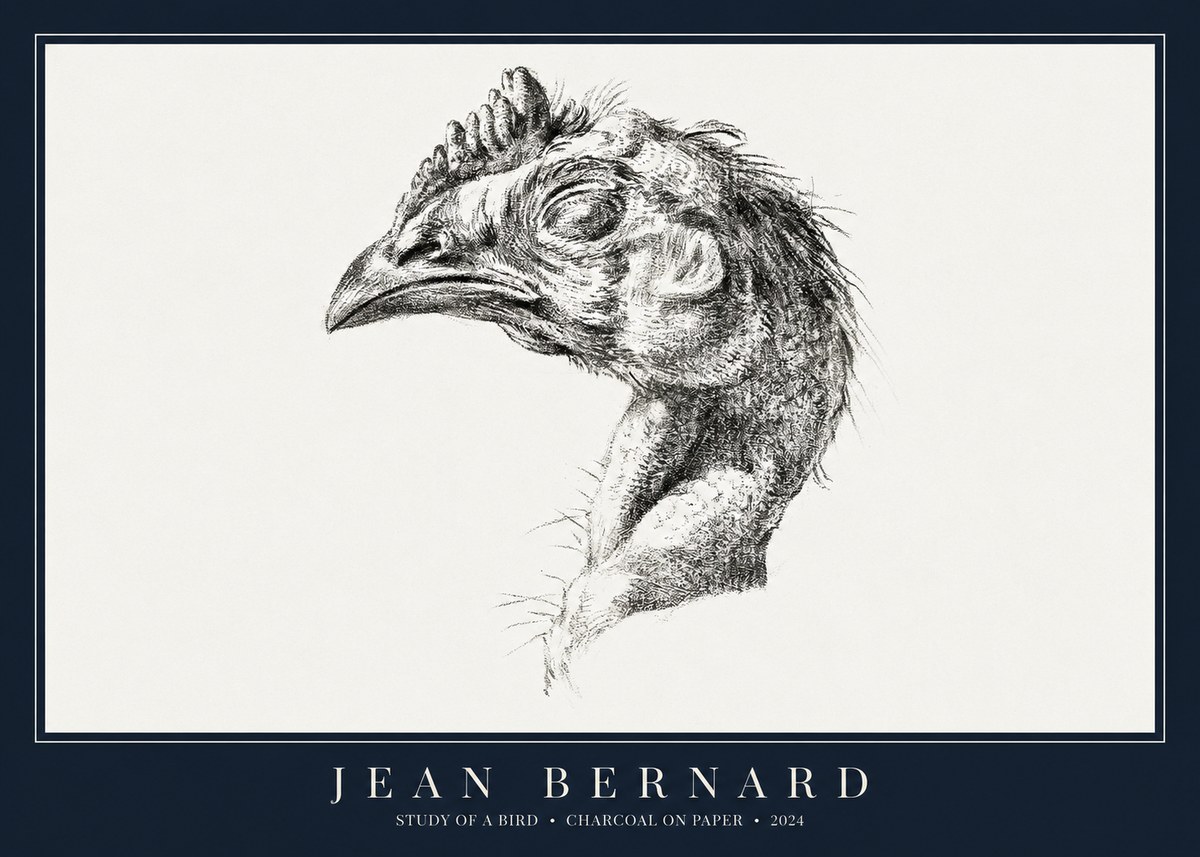 Jean Bernard Study of Form II No3 - Poszter
