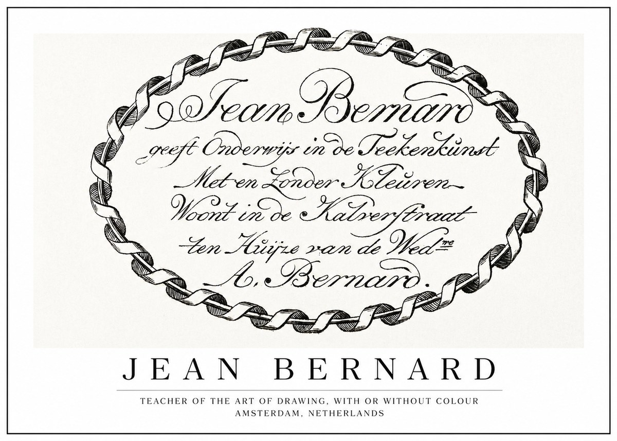 Jean Bernard Jean Bernard - Teacher of the Art of Drawing No1 - Poszter