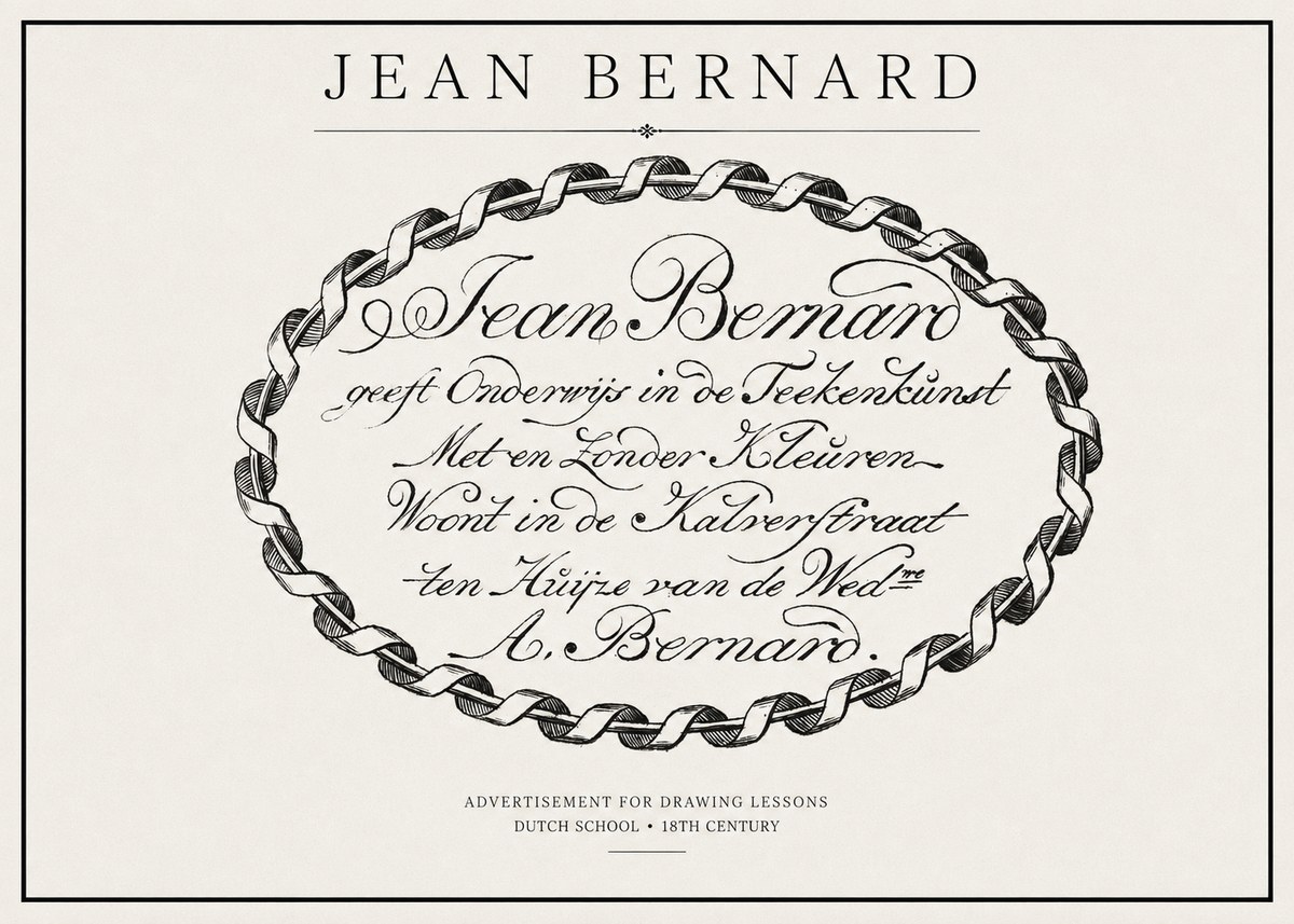 Jean Bernard Jean Bernard - Teacher of the Art of Drawing No2 - Poszter