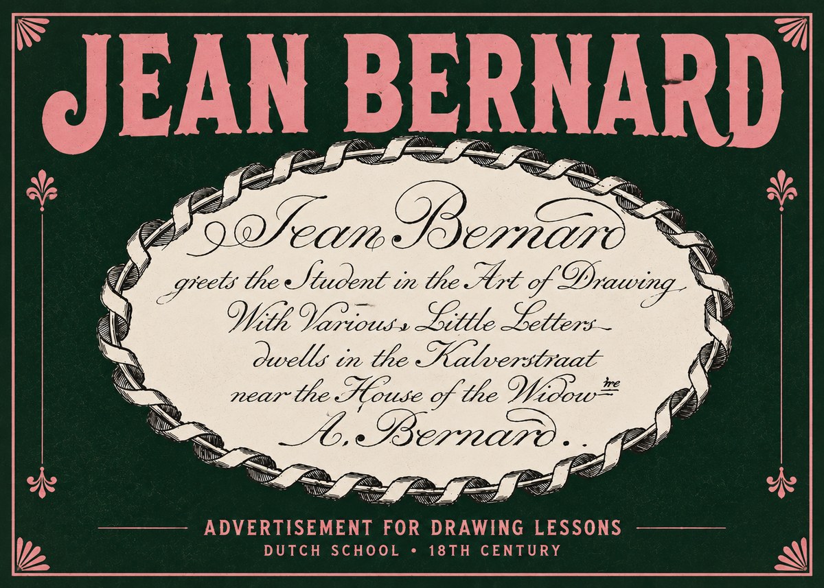 Jean Bernard Jean Bernard - Teacher of the Art of Drawing No5 - Poszter