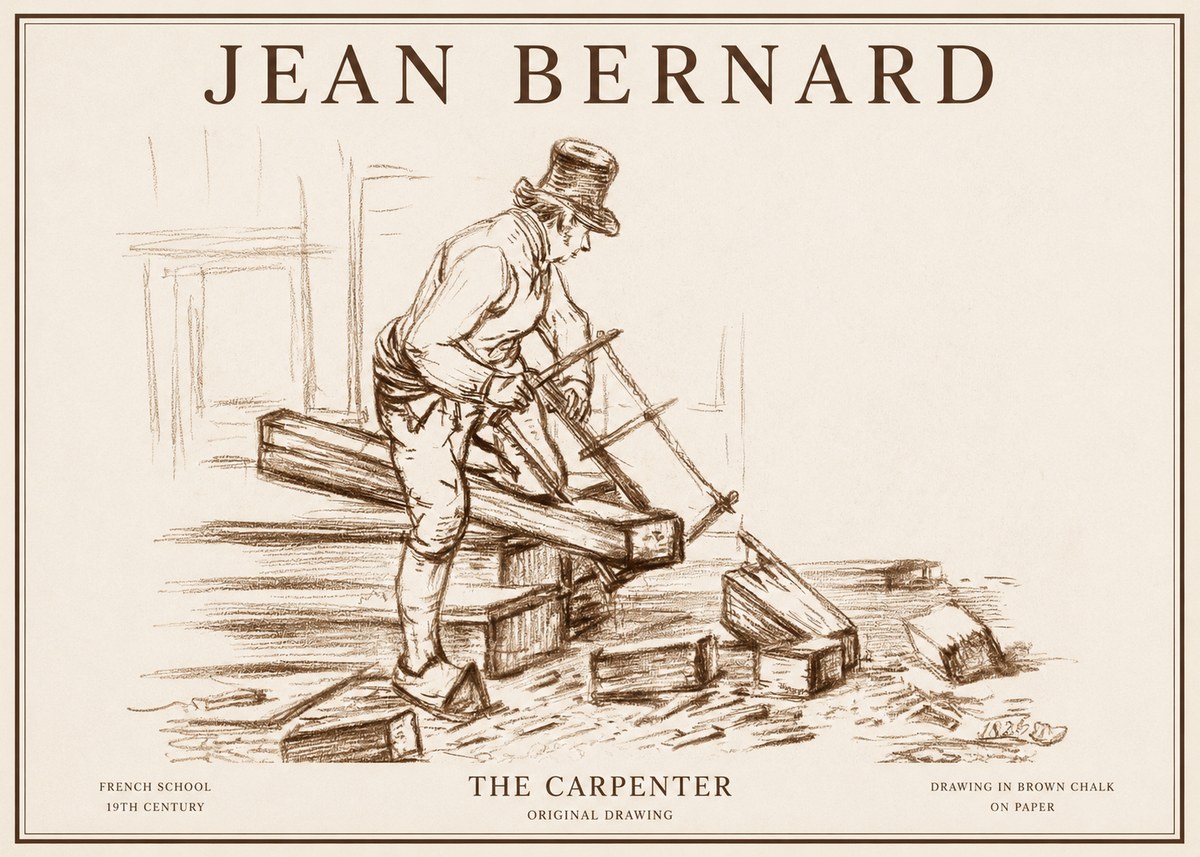 Jean Bernard The Carpenter No1 - Poszter