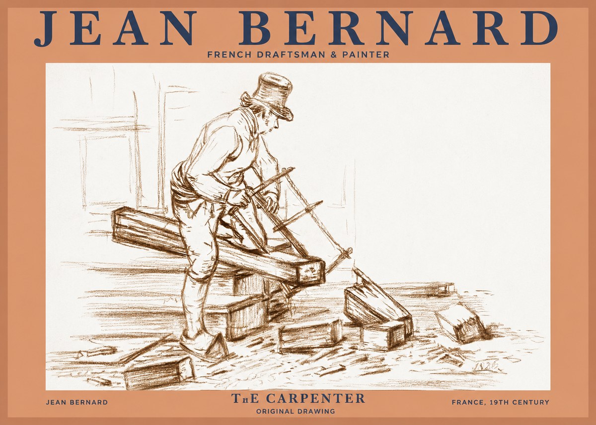 Jean Bernard The Carpenter No2 - Poszter