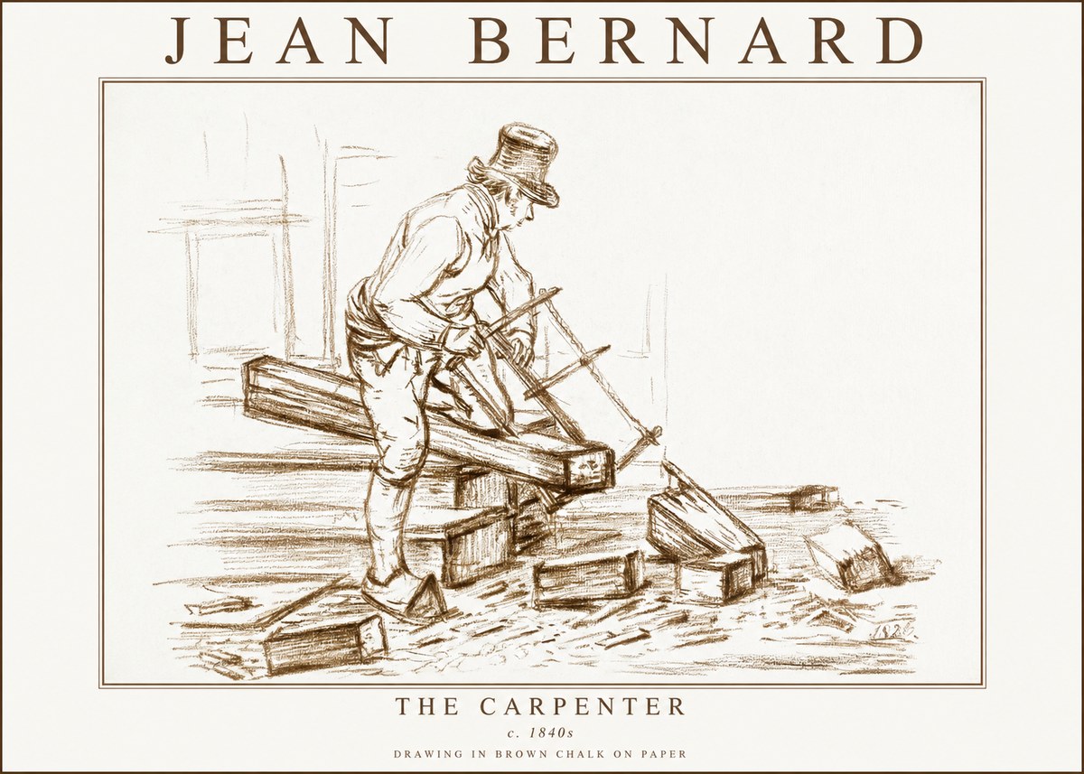 Jean Bernard The Carpenter No3 - Poszter