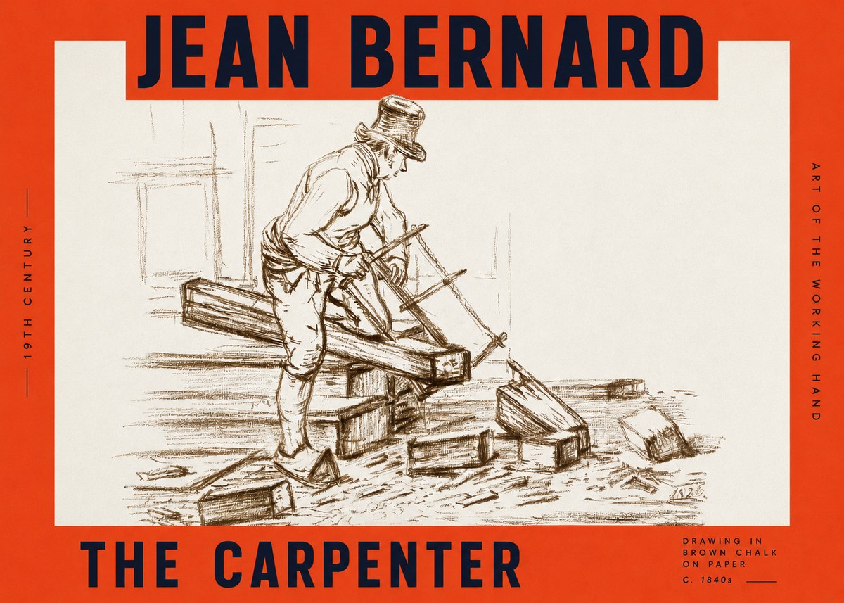 Jean Bernard The Carpenter No4 - Poszter