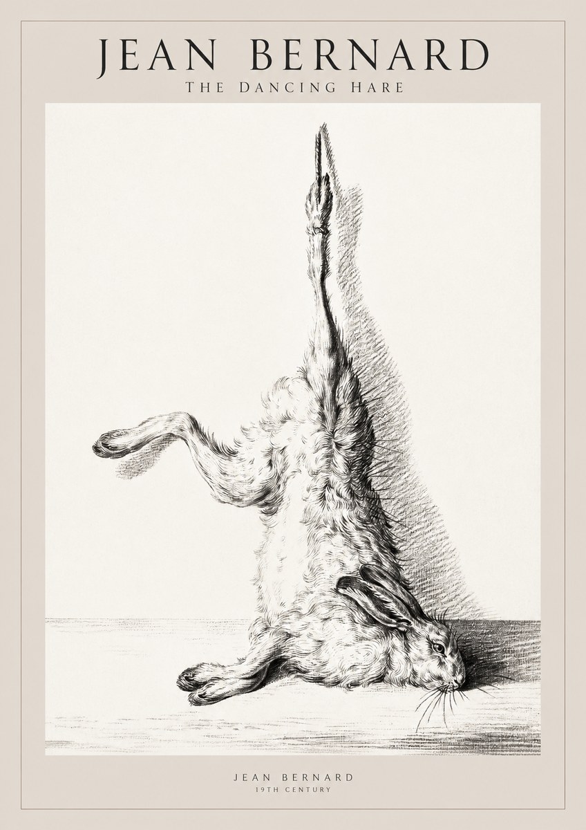 Jean Bernard The Dancing Hare No1 - Poszter