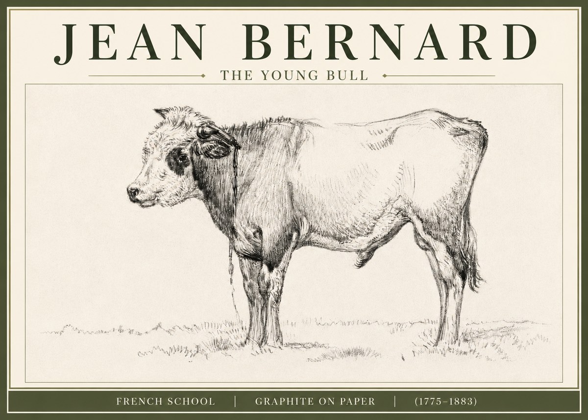 Jean Bernard The Young Bull No3 - Poszter