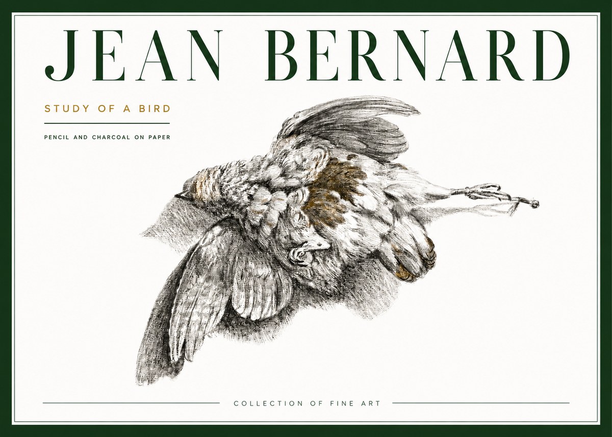 Jean Bernard Study of a Bird III No4 - Poszter