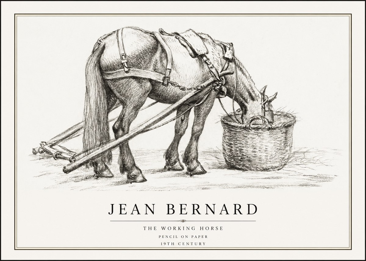 Jean Bernard The Working Horse No1 - Poszter