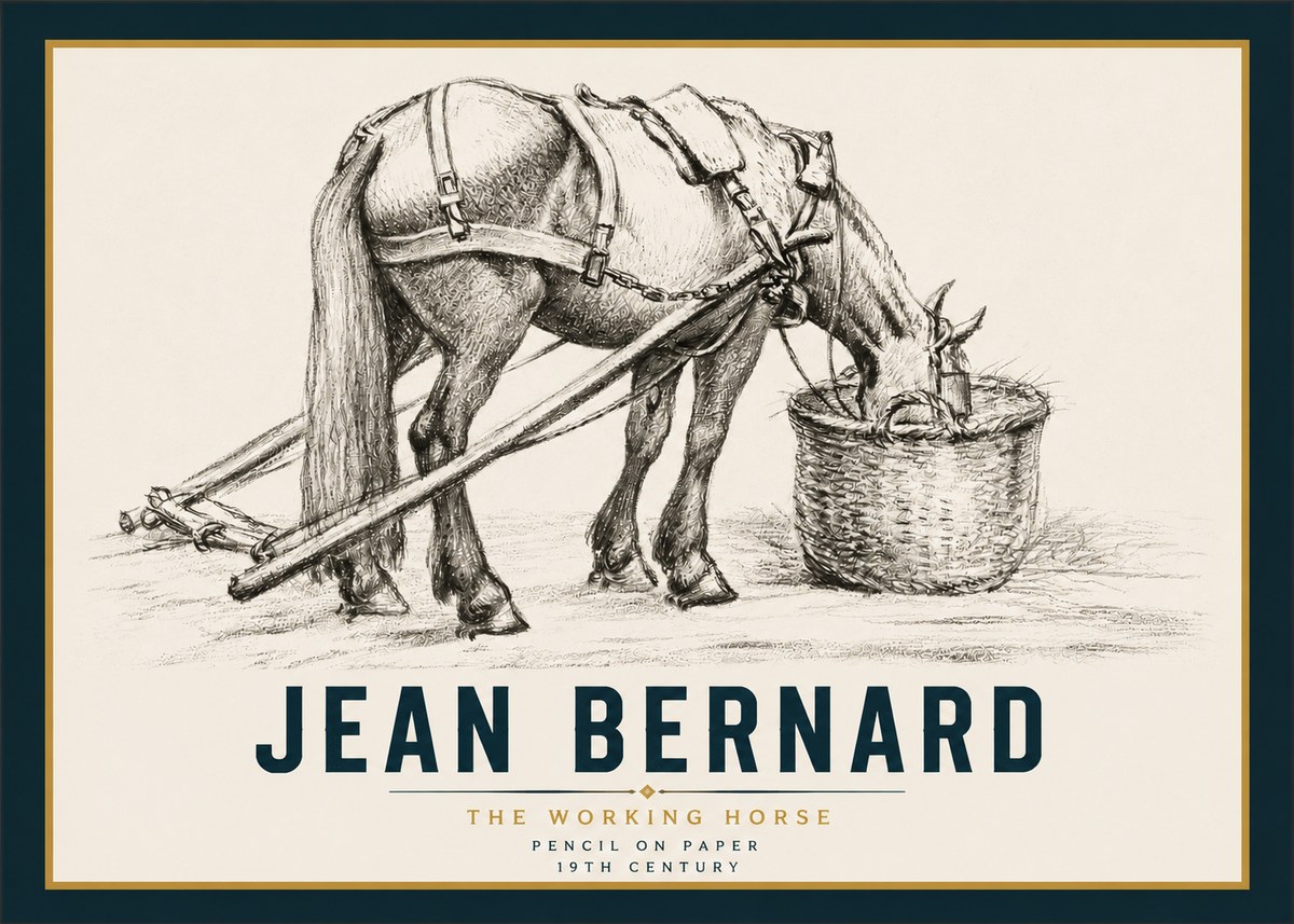 Jean Bernard The Working Horse No4 - Poszter
