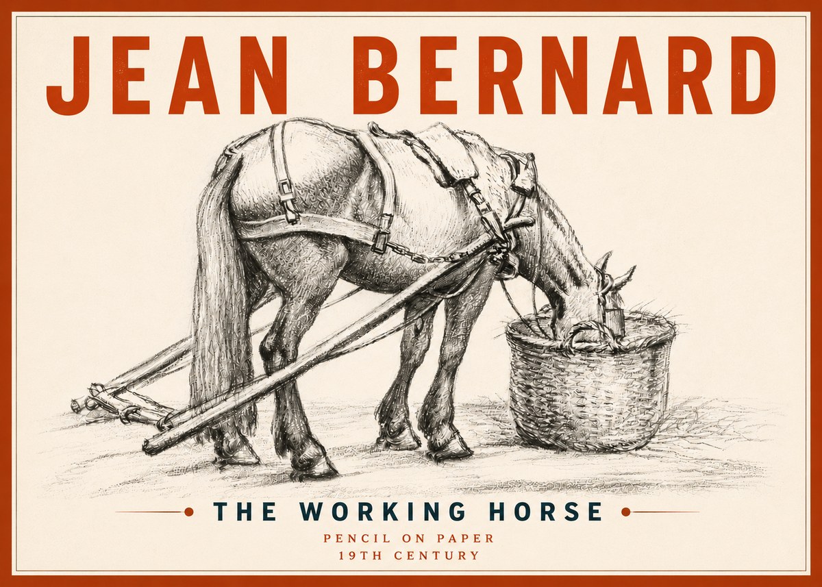 Jean Bernard The Working Horse No5 - Poszter